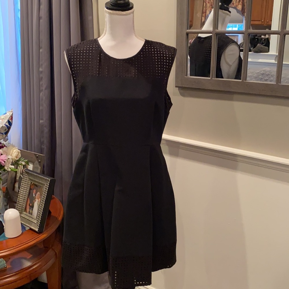 Black jcrew dress with pockets wore once